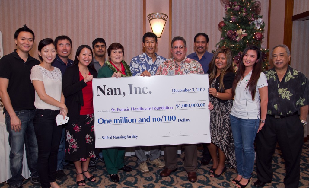 Nan Inc donates $1 million to St. Francis