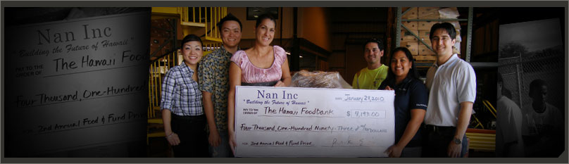 Nan Inc Supports the Hawaii Food Bank